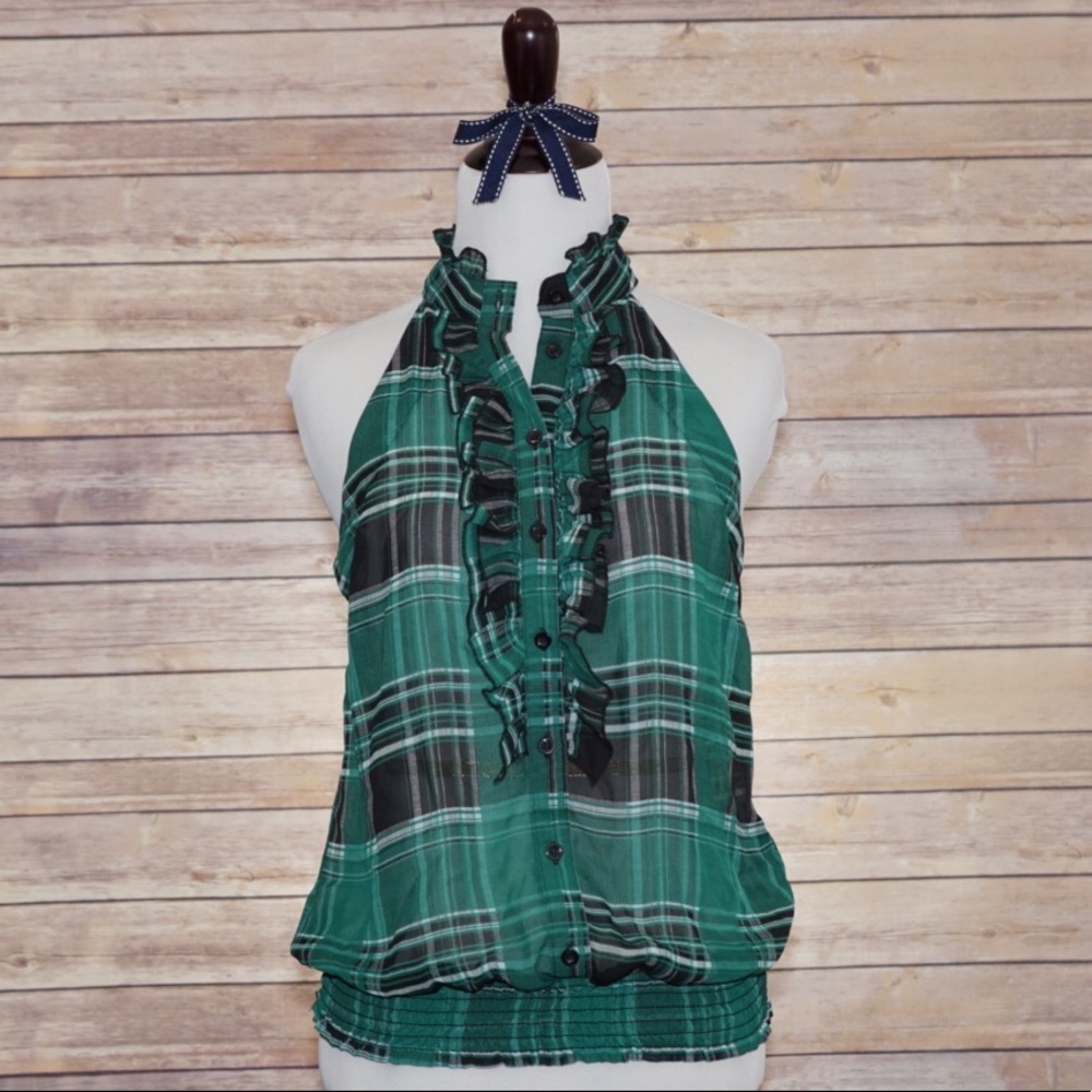 Forever 21 Women’s Sleeveless Plaid Top